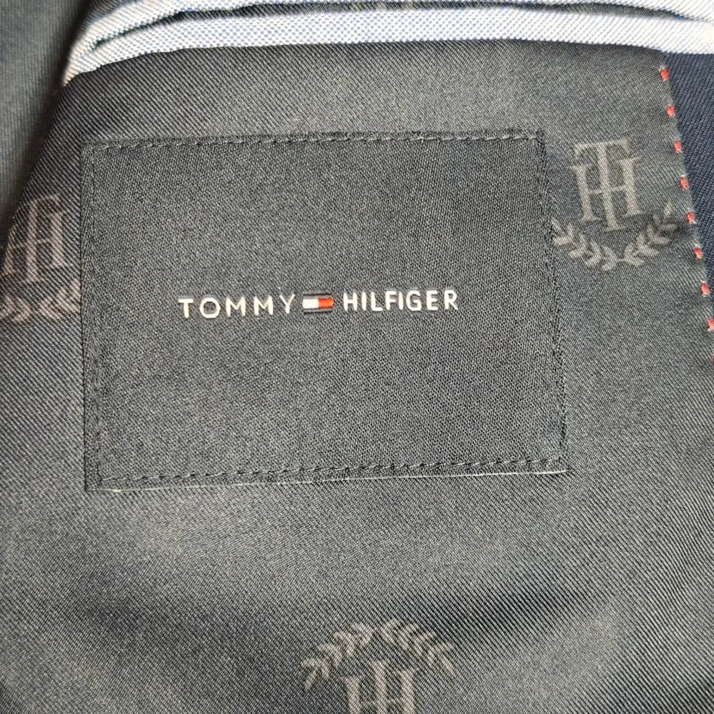 Tommy Hilfiger Mens Navy Blue Gold Button Blazer Sportcoat Ivy Preppy Jacket 36S